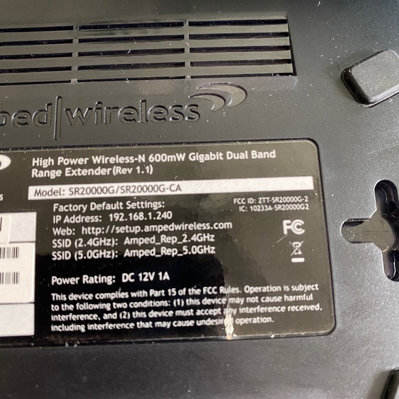 📌Amped Wireless High-power Wireless N-600mw Dual-band Wi-fi Range Extender - Picture 4 of 10